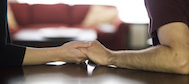 couple holding hands