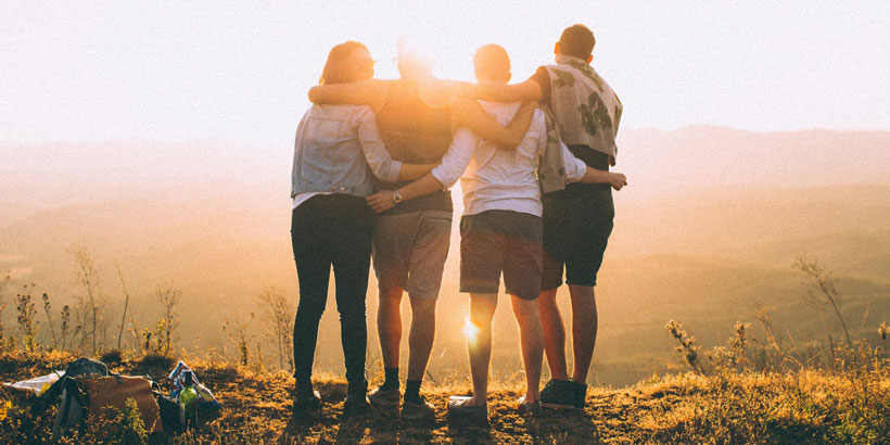 friends hiking